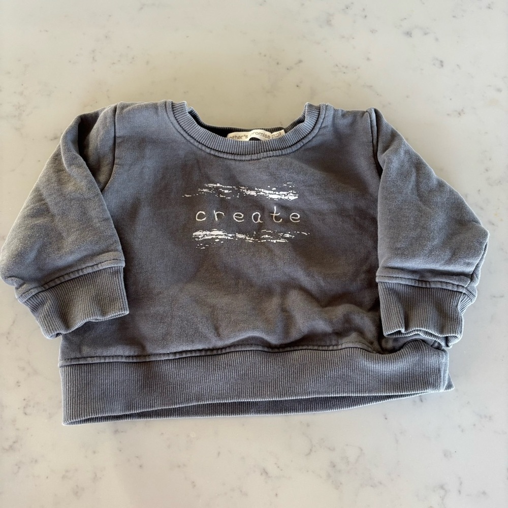 Mother’s Promise Create Sweatshirt‎ Size 9-12 months